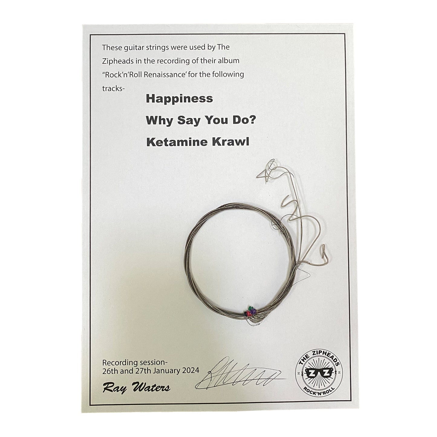 'Rock'n'Roll Renaissance' guitar strings session #2